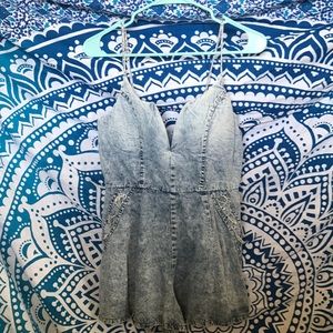 Denim Romper